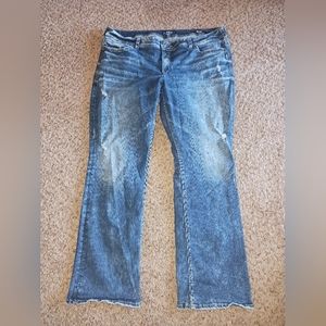 Silver Suki Mid Slim Boot Jeans Plus Size 24/33